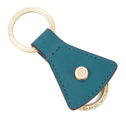 PIQUADRO Ray Two-Ring Keychain Verde