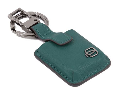 PIQUADRO Black Square Key Holder With CONNEQU Verde 3