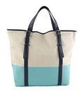 CINQUE Alberta Shopper Cream-White / Turqu CINQUE Alberta Shopper Cream-White / Turqu