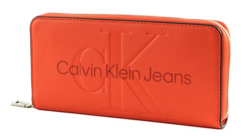 Calvin Klein Long Zip Around Wallet Poppy