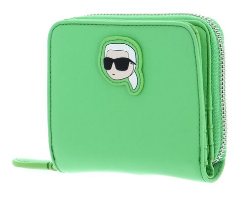 KARL LAGERFELD K / Ikonik 2.0 Nylon Sm Zip Wallet Absinthe Green