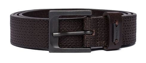 REPLAY Full Leather Belt W95 Black Brown