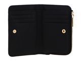 COCCINELLE Metallic Soft Wallet Grained Leather Noir COCCINELLE Metallic Soft Wallet Grained Leather Noir