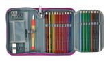 McNeill Pencil Case with Pens Ruby