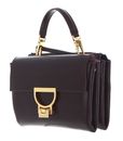 COCCINELLE Arlettis Rock Handbag Craquele Leather Darkbrown