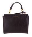 COCCINELLE Arlettis Rock Handbag Craquele Leather Darkbrown