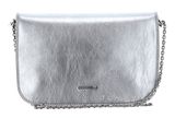 COCCINELLE Beat Rock Handbag Craquele' Leather Silver COCCINELLE Beat Rock Handbag Craquele' Leather Silver