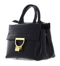 COCCINELLE Arlettis Rock Handbag Craquele Leather Noir