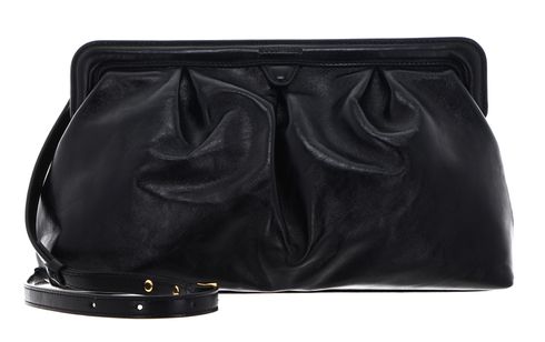 COCCINELLE Diletta Rock Handbag Craquele Leather Noir