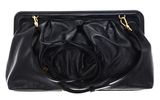 COCCINELLE Diletta Rock Handbag Craquele Leather Noir
