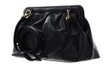 COCCINELLE Diletta Rock Handbag Craquele Leather Noir