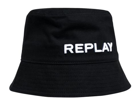 REPLAY Bucket Hat M / L Black