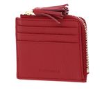 COCCINELLE Tassel Credit Card Holder Cranberry