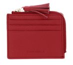 COCCINELLE Tassel Credit Card Holder Cranberry