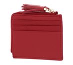 COCCINELLE Tassel Credit Card Holder Cranberry
