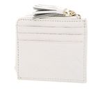 COCCINELLE Tassel Credit Card Holder Coconut Milk