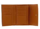 COCCINELLE Metallic Soft Wallet Grainy Leather Paprika