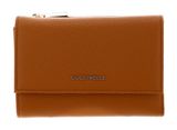COCCINELLE Metallic Soft Wallet Grainy Leather Paprika