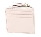 COCCINELLE Tassel Credit Card Holder Creamy Pink COCCINELLE Tassel Credit Card Holder Creamy Pink