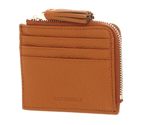 COCCINELLE Tassel Credit Card Holder Paprika