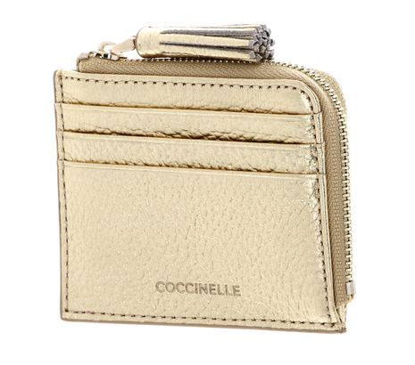 COCCINELLE Tassel Credit Card Holder Golden