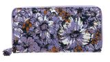 COCCINELLE Tassel Flower Print Zip Around Wallet Mul. Lavend / Lave COCCINELLE Tassel Flower Print Zip Around Wallet Mul. Lavend / Lave