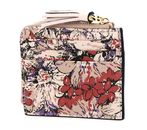 COCCINELLE Tassel Flower Print Credit Card Holder Mul. Crea. P / Cr. P