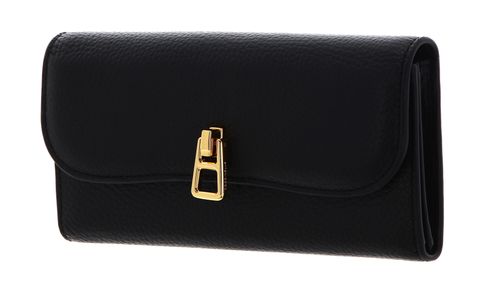 COCCINELLE Magie Wallet Grained Leather Noir