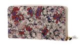 COCCINELLE Tassel Flower Print Zip Around Wallet Mul. Crea. P / Cr. P