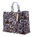 COCCINELLE Never Without Bag Ca. Flow Handbag Prin. Eff. Canvas Fab. Multi. Lavender