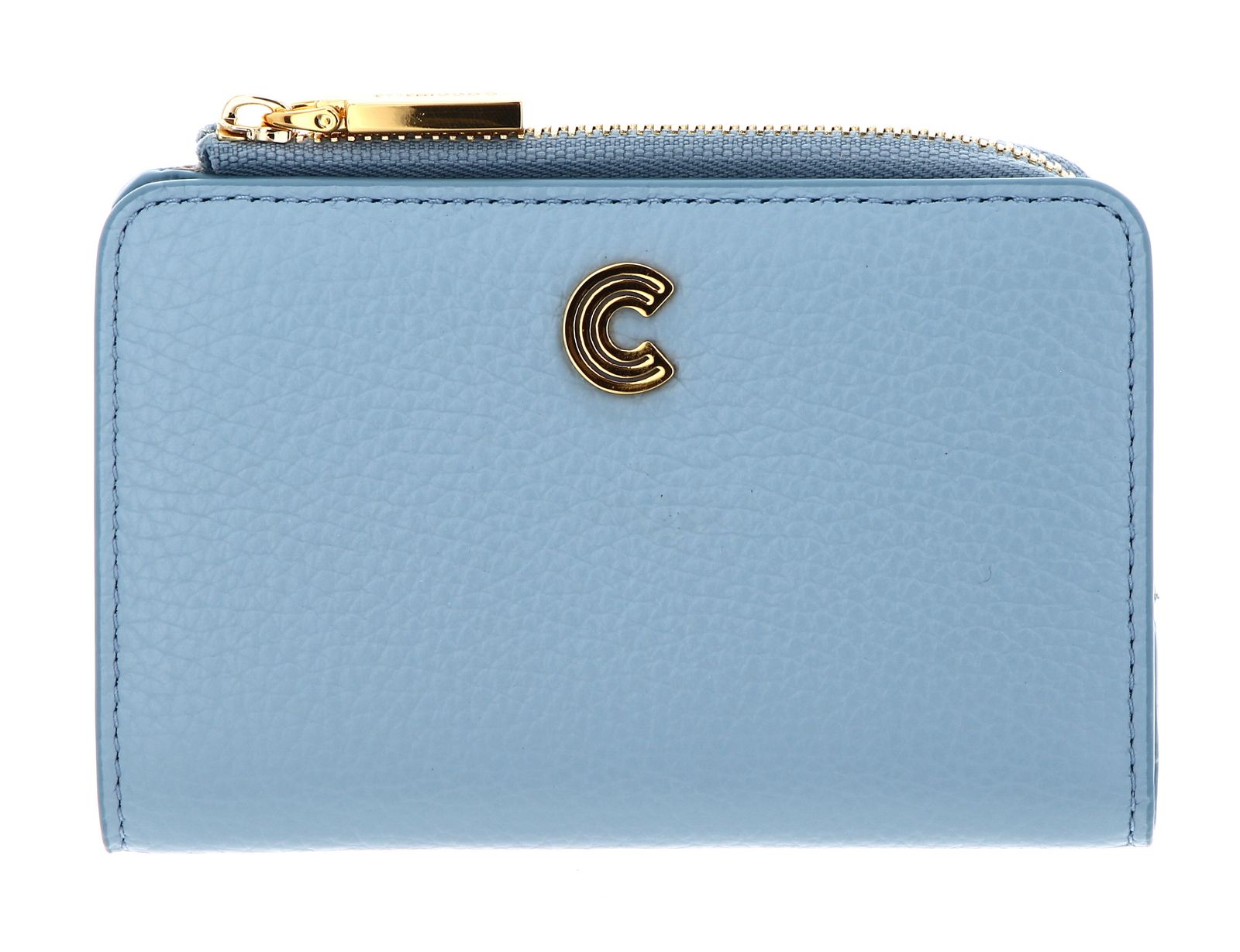 COCCINELLE Wallet Grained Leather Aquarelle Blue Buy bags