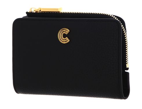 COCCINELLE Myrine Wallet Grained Leather Noir