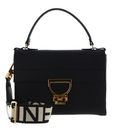 COCCINELLE Arlettis Signature Handbag Grained Leather Noir COCCINELLE Arlettis Signature Handbag Grained Leather Noir