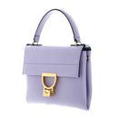 COCCINELLE Arlettis Signature Handbag Grained Leather Lavender COCCINELLE Arlettis Signature Handbag Grained Leather Lavender