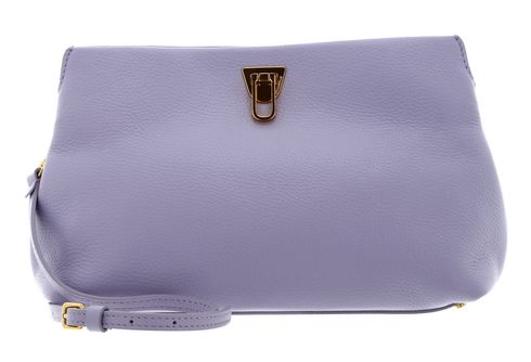 COCCINELLE Beat Clutch Handbag Grained Leather Lavender