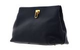 COCCINELLE Beat Clutch Handbag Grained Leather Midnight Blue