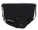 COCCINELLE Blaire Ribbon Handbag Grained Leather Noir COCCINELLE Blaire Ribbon Handbag Grained Leather Noir