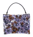 COCCINELLE Arlettis Flower Print Handbag Printed Grained Leather Multi. Lavender COCCINELLE Arlettis Flower Print Handbag Printed Grained Leather Multi. Lavender