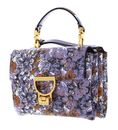 COCCINELLE Arlettis Flower Print Handbag Printed Grained Leather Multi. Lavender COCCINELLE Arlettis Flower Print Handbag Printed Grained Leather Multi. Lavender