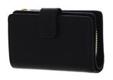 COCCINELLE Metallic Textured Leather Wallet Noir