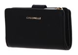 COCCINELLE Metallic Textured Leather Wallet Noir