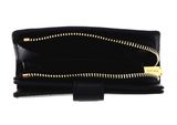 COCCINELLE Metallic Textured Leather Wallet Noir