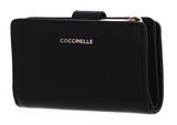 COCCINELLE Metallic Textured Leather Wallet Noir