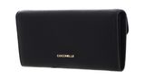 COCCINELLE Neofirenze Soft Wallet Grained Leather Noir