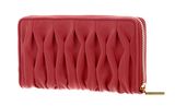 COCCINELLE Metallic Goodie Wallet Smooth Calf Leather Soft Cranberry COCCINELLE Metallic Goodie Wallet Smooth Calf Leather Soft Cranberry