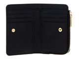 COCCINELLE Metallic Croco Shiny Soft Wallet Croco Print Leather Noir
