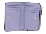 COCCINELLE Metallic Flower Print Wallet Printed Grained Leather Multi. Lavender