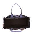 COCCINELLE Never Without Bag Ca. Flow Handbag Prin. Eff. Canvas Fab. Multi. Lavender COCCINELLE Never Without Bag Ca. Flow Handbag Prin. Eff. Canvas Fab. Multi. Lavender