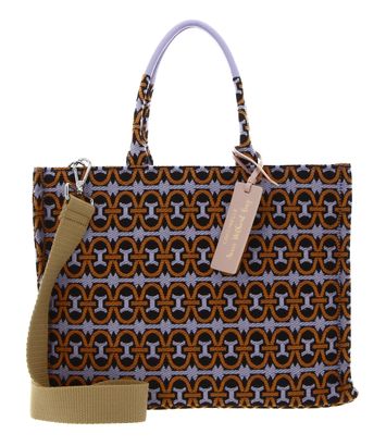 COCCINELLE Never Without Bag Jacquar Handbag Mul. Paprik / Lave