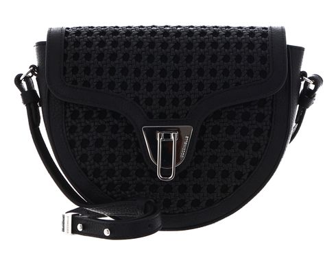 COCCINELLE Beat Eco Woven Hand Bag Noir